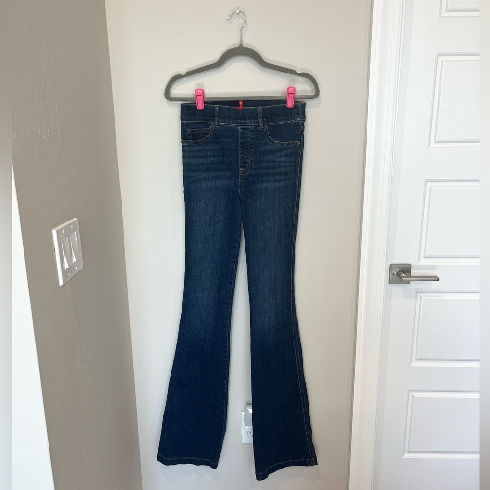 SPANX Dark Blue Bootcut Jeans